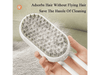 CoatGlo Steam Brush Porcelain White - foldable travel pet brush