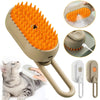 CoatGlo Steam Brush Milk Brown - steam brush for cats and dogs